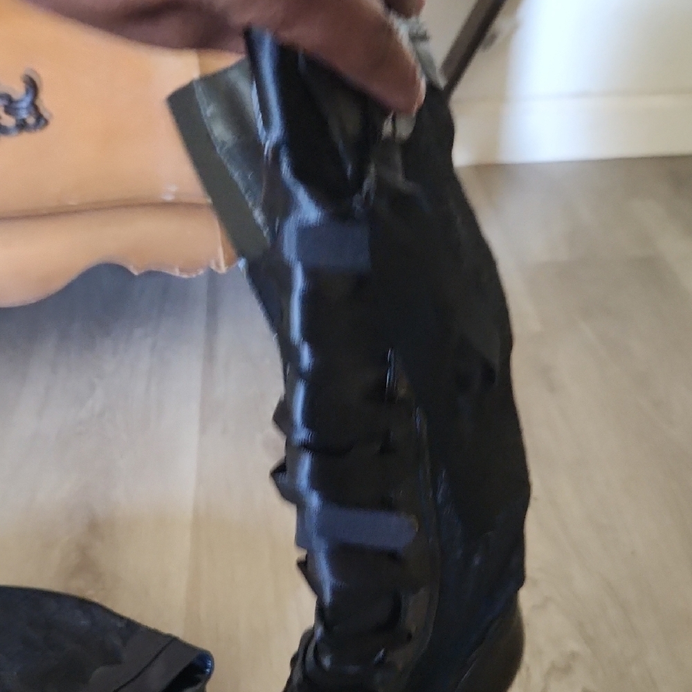 Black High-Top Sneakers